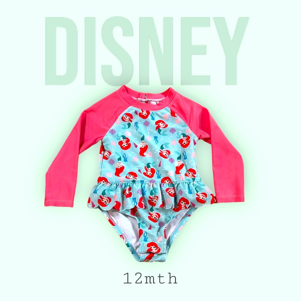 Disney 12mth little mermaid swimsuit
